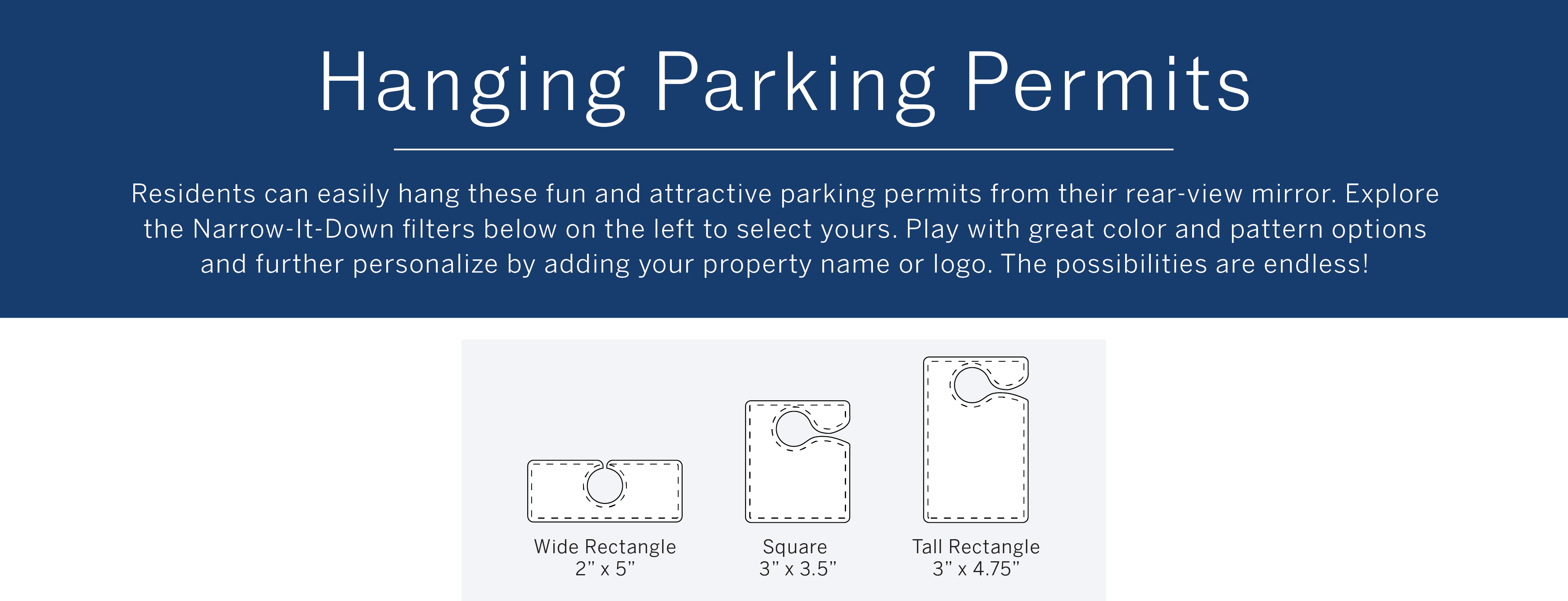 Hanging Parking Permits