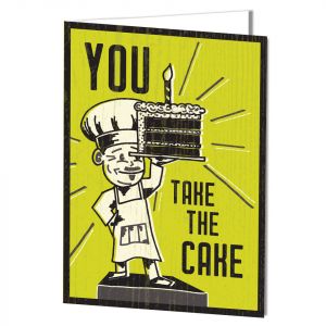 Birthday-Take the Cake Card with Imprinting