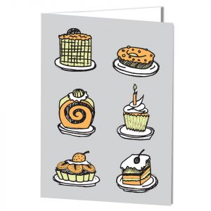 Birthday-Piece of Cake Card with Imprinting