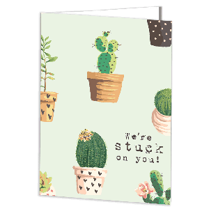 Renewal-Cactus Card with Imprinting