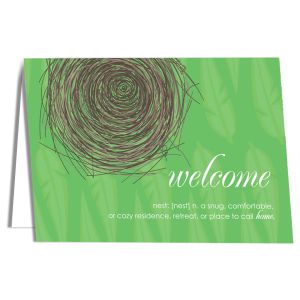 Welcome-Nest Card with Imprinting