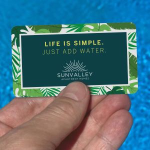 Custom Credit Card Pool Pass