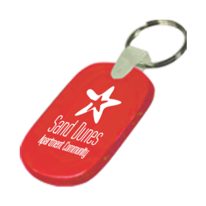 Translucent Soft Vinyl Key Tag