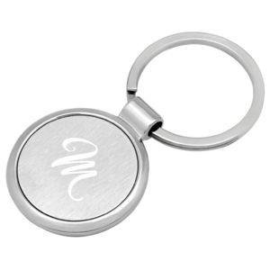 Two Tone Circle Keychain