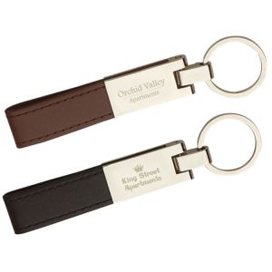 Leather Strap Keychain