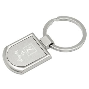 Two Tone Crest Keychain