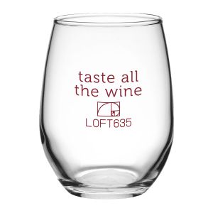 9 Oz. Stemless Wine Glasses