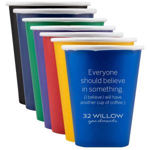 Colored Paper Cups, 9 oz.