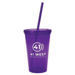 Plastic 16 Oz. Double Wall Tumbler