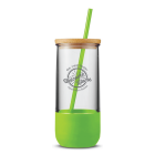 Silicone Grip Tumbler with Straw