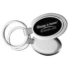 Textured Oval Keychain