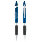 Ribbed Grip Metal Pen