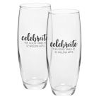 Stemless Champagne Flutes
