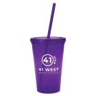 Plastic 16 Oz. Double Wall Tumbler