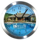 Aluminum & Glass Wall Clock