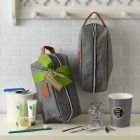 Heathered Toiletry Bag with Cup & Manicure Kit