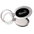 Thrive Textured Oval Key Chain