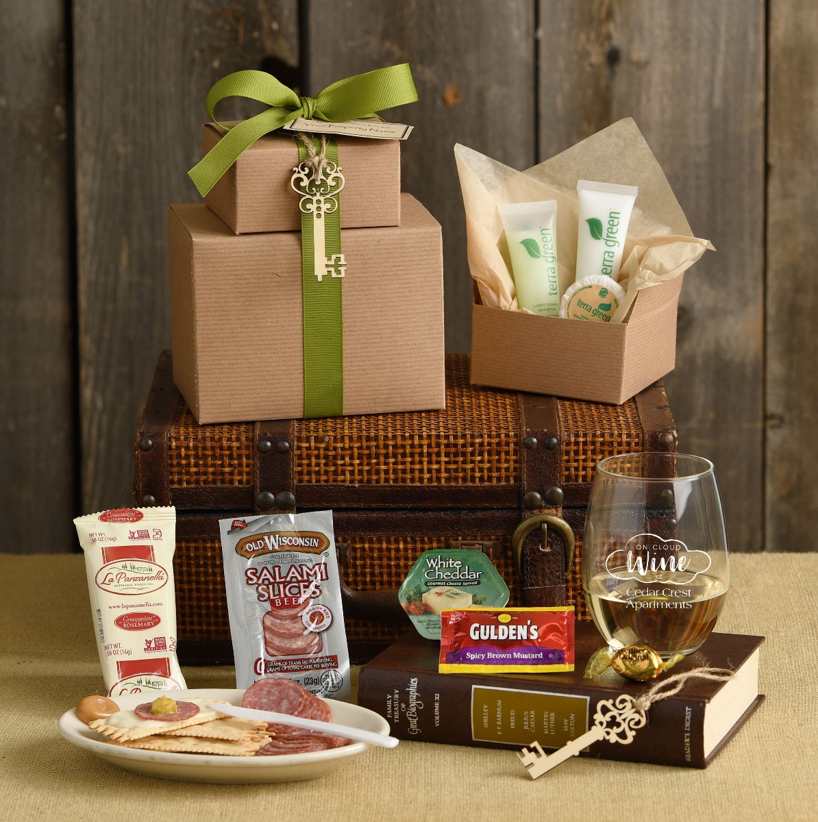 The Contentment Key without Votive Candle & Drink Opener with Imprinting image