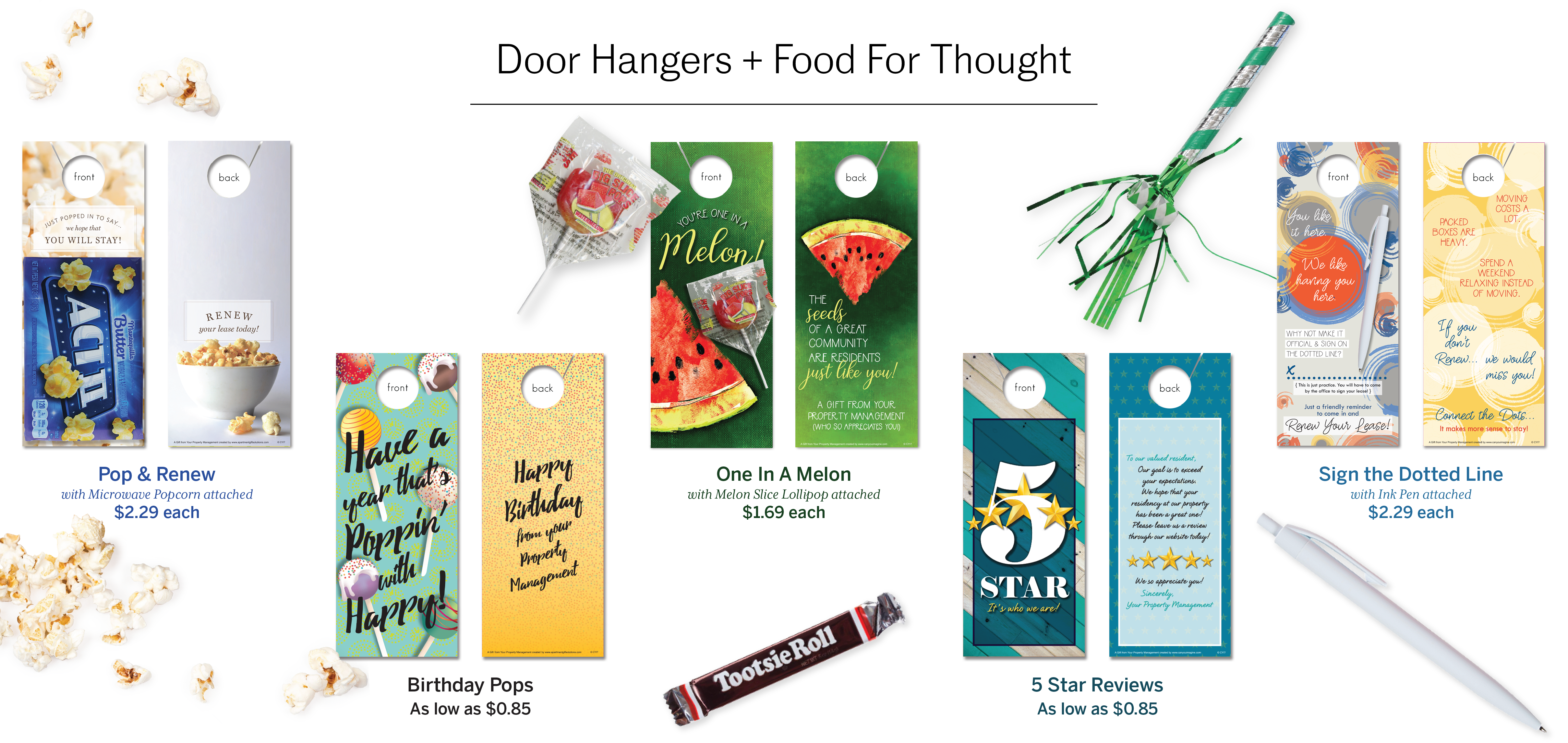 Door Hangers + Food For Thought